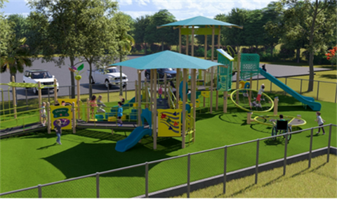 Southwest Park Inclusive Playground Rendering