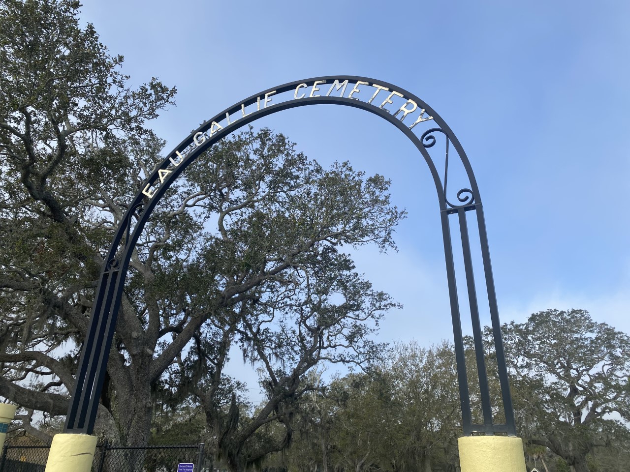 Eau Gallie Cemetery entrance