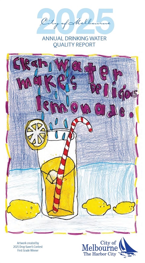 Report cover for 20205 City of Melbourne Annual Drinking Water Quality Report