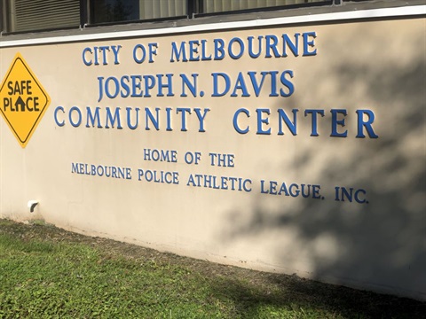 City of Melbourne Joseph N. Davis Community Center sign outside building