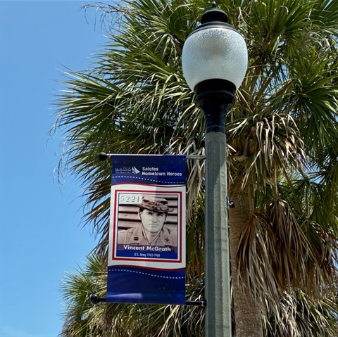 Hometown Heroes banner featuring Vincent McGrath